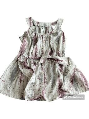 Lauren Conrad Sleeveless Blouse Tie Size M Button Down Front